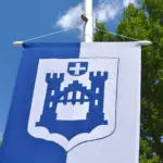 Ravensburg Bannerfahne als Wappenfahne aus Baumwolle